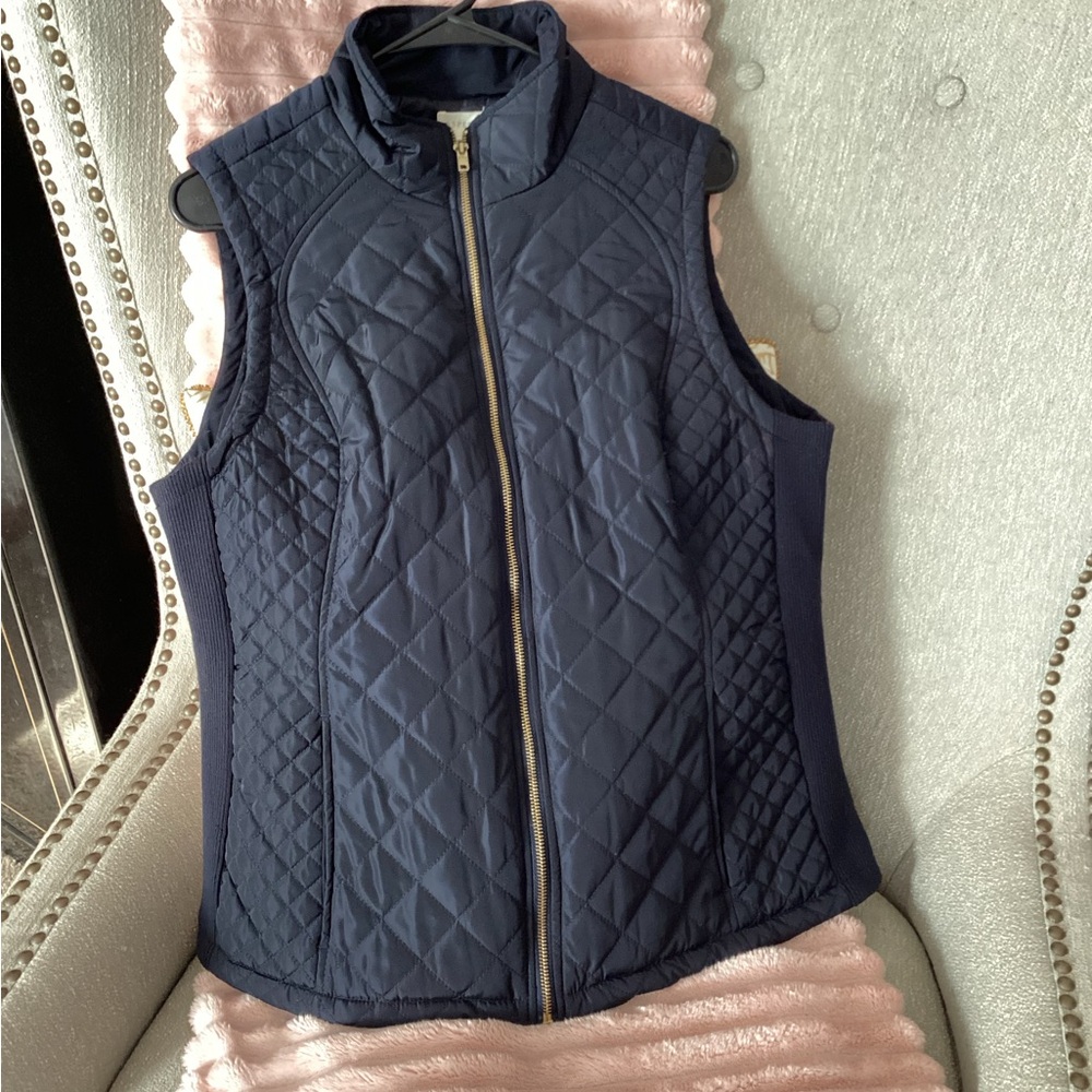 Aspen Navy Quilted Vest